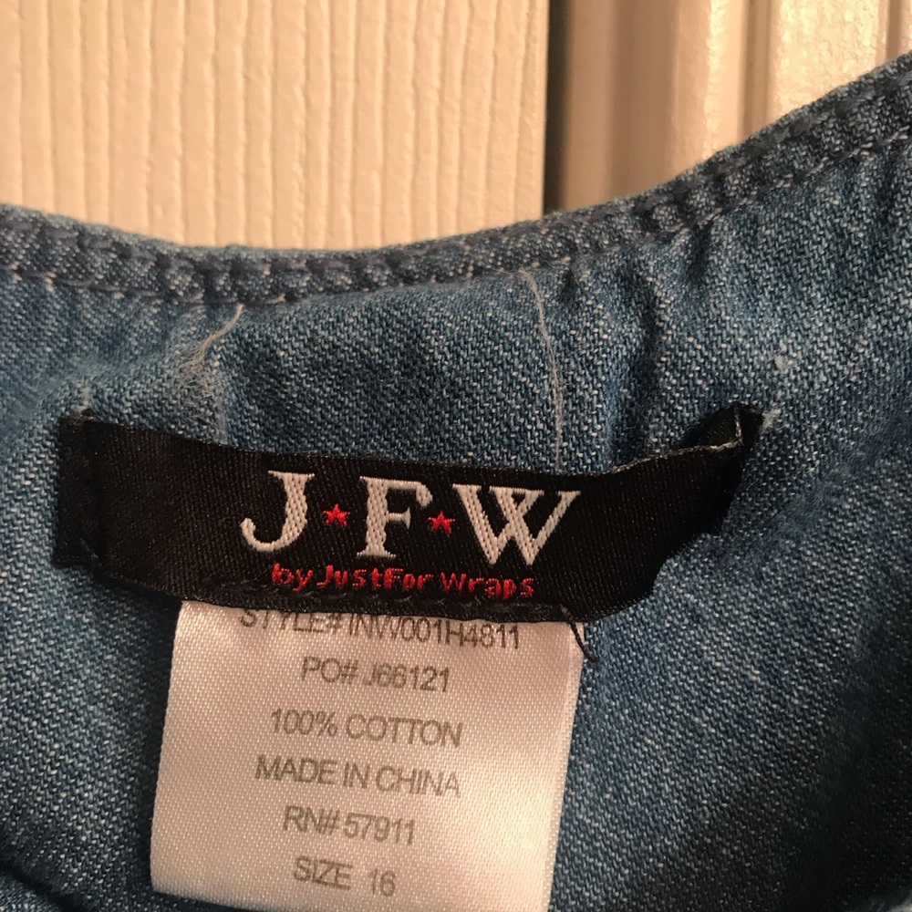 Jean dress sleeveless with pockets - Picture 5 of 5